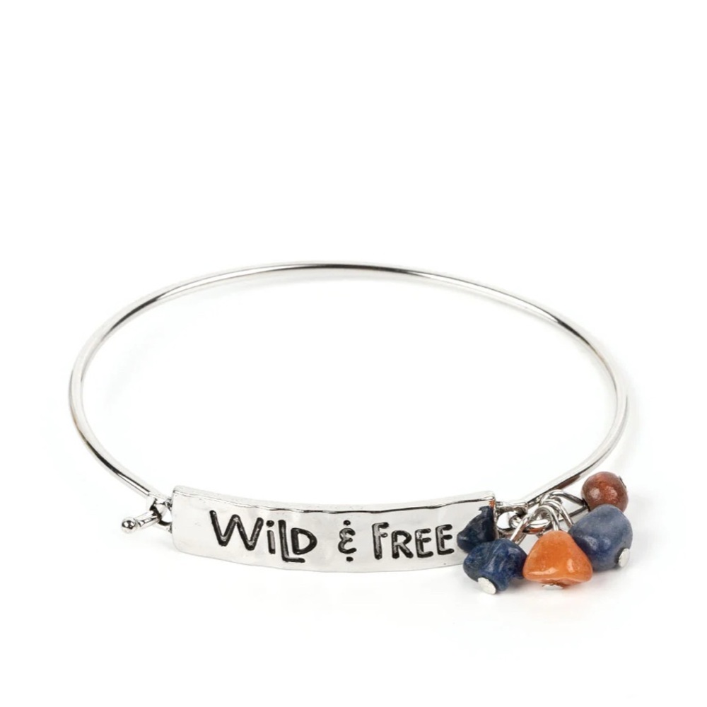 New. Paparazzi Silver 'Wild & Free' Charm Bracelet